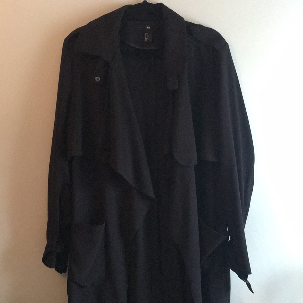 H&M Black trench jacket
